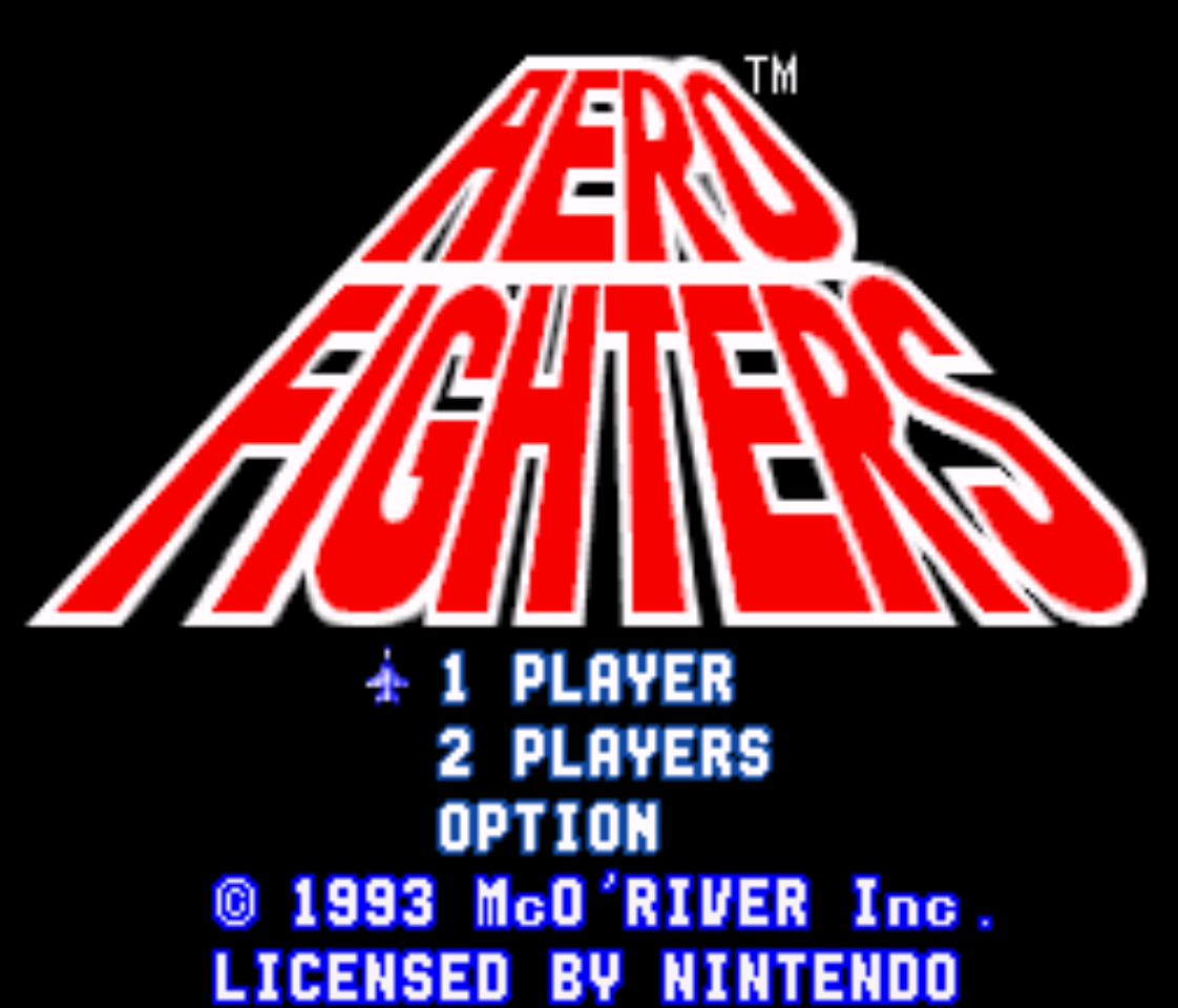 Aero Fighters Title Screen